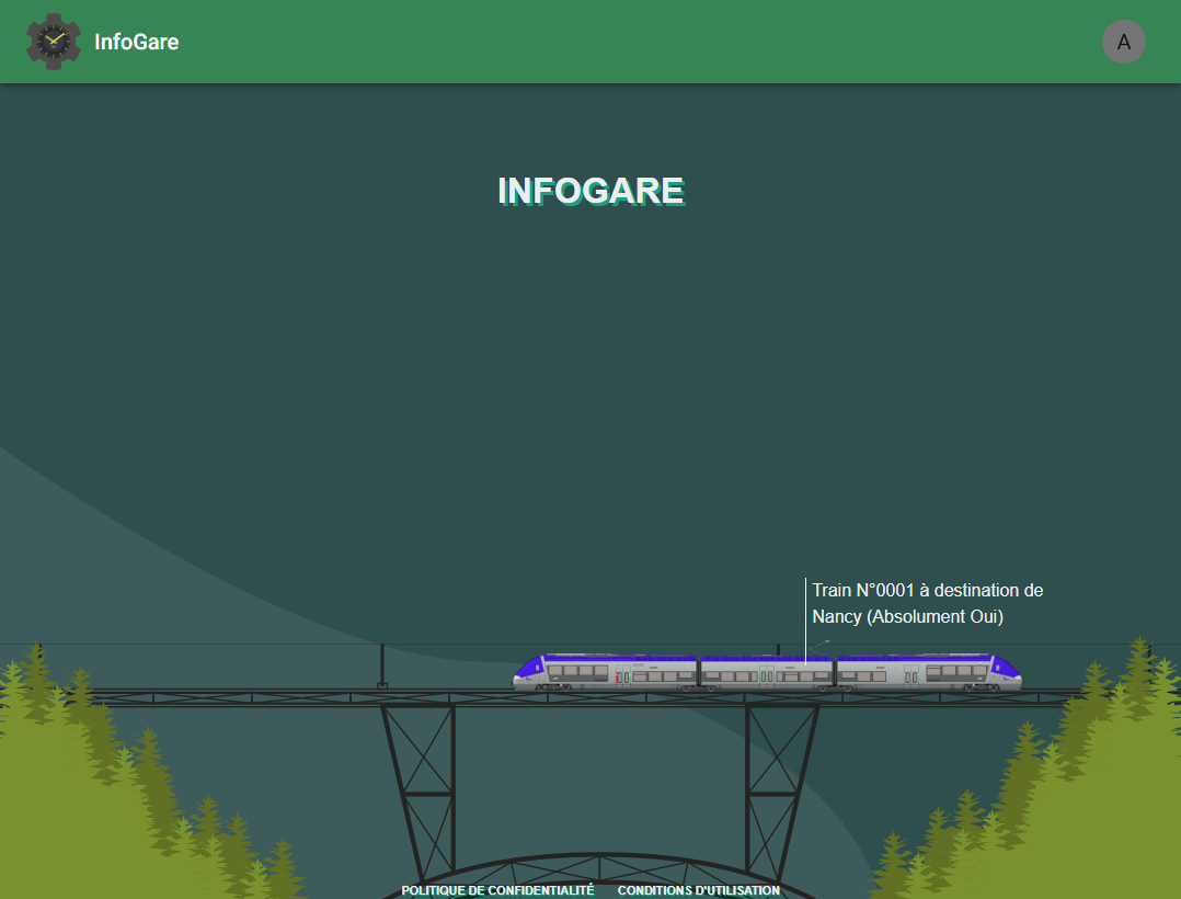Page d'accueil de la V3.1